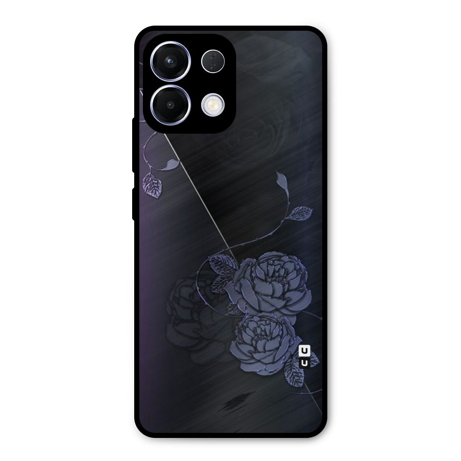 Voilet Floral Design Metal Back Case for Oppo K13