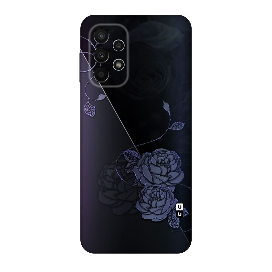 Voilet Floral Design Original Polycarbonate Back Case for Galaxy A23