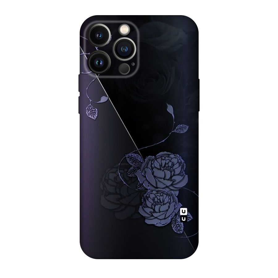 Voilet Floral Design Original Polycarbonate Back Case for iPhone 13 Pro Max