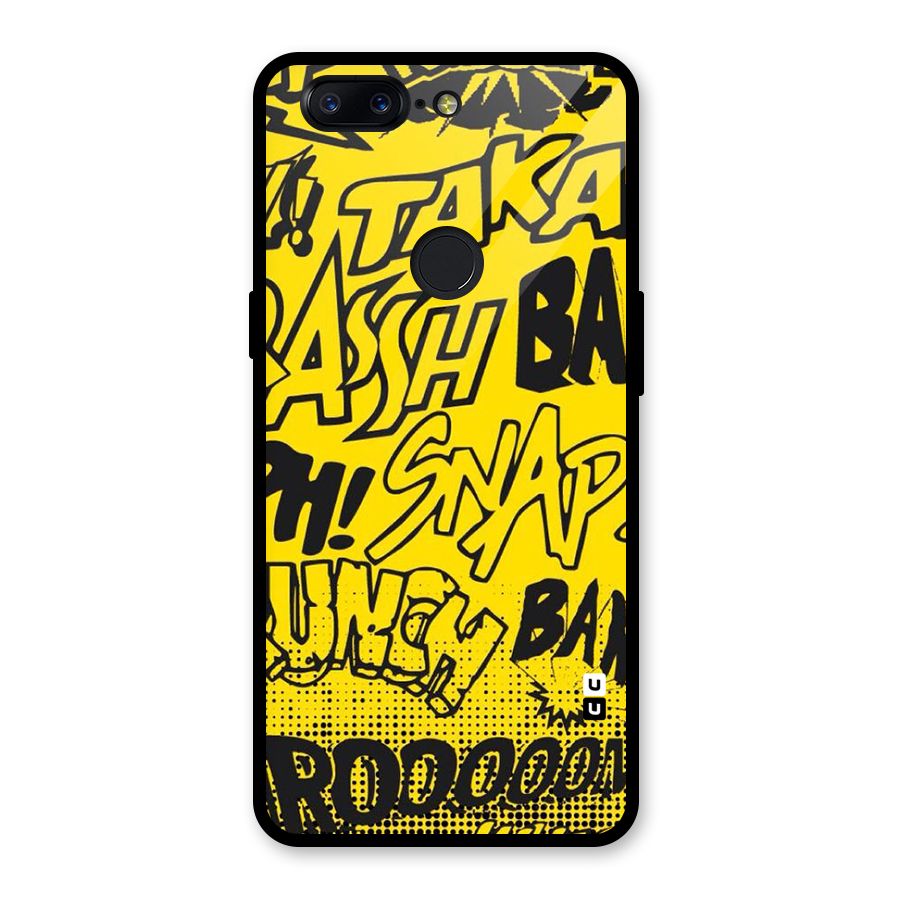 Vroom Snap Glass Back Case for OnePlus 5T