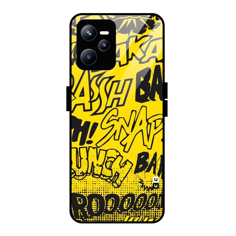 Vroom Snap Glass Back Case for Realme C35