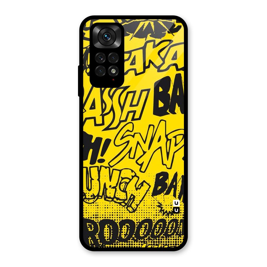 Vroom Snap Glass Back Case for Redmi Note 11S