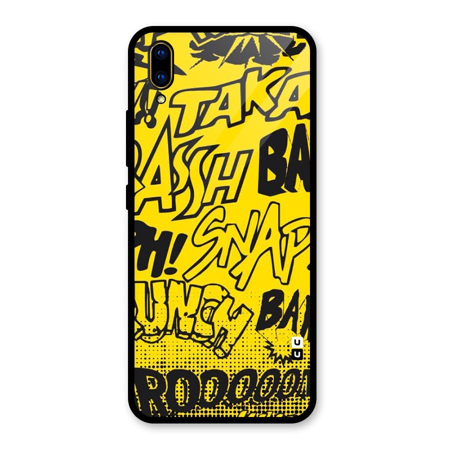 Vroom Snap Glass Back Case for Vivo V11 Pro