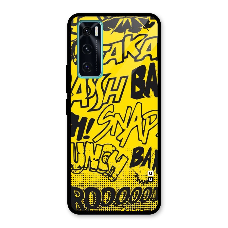 Vroom Snap Glass Back Case for Vivo V20 SE