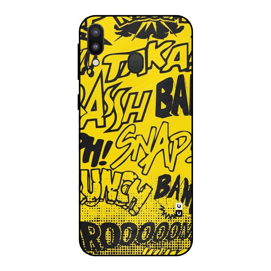 Vroom Snap Metal Back Case for Galaxy M20