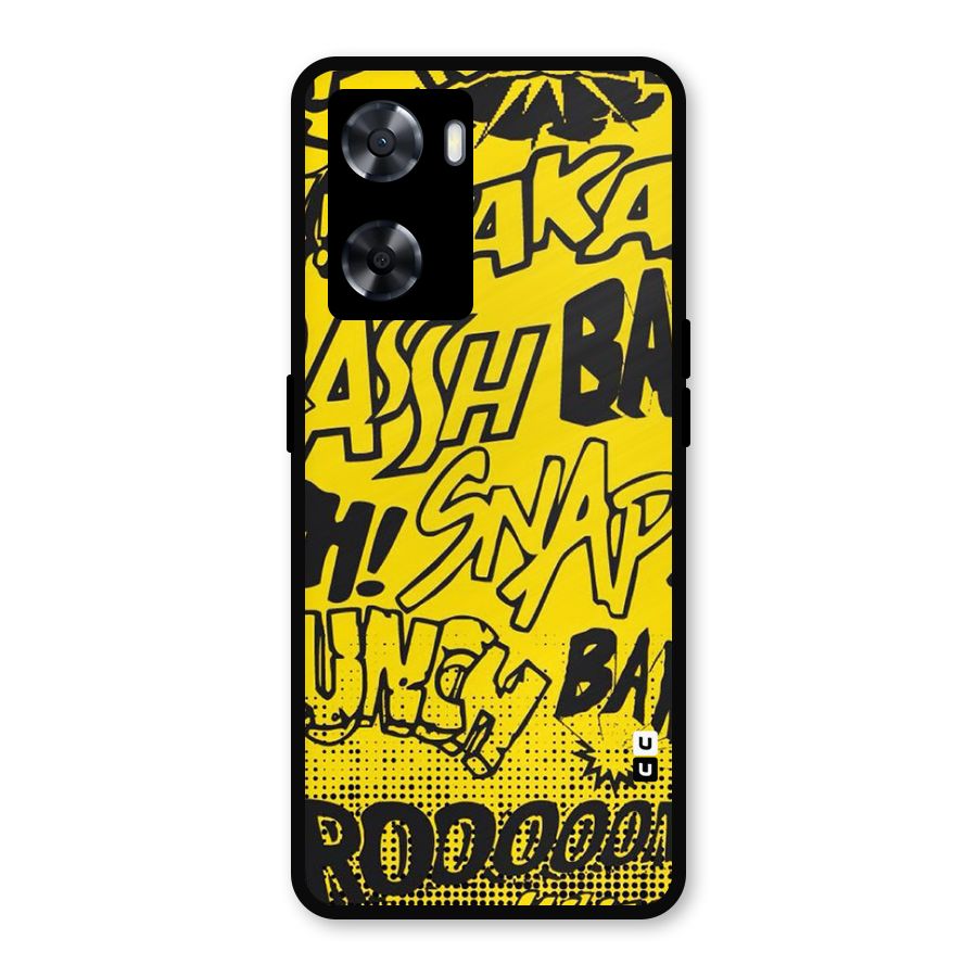 Vroom Snap Metal Back Case for Oppo A57 2022