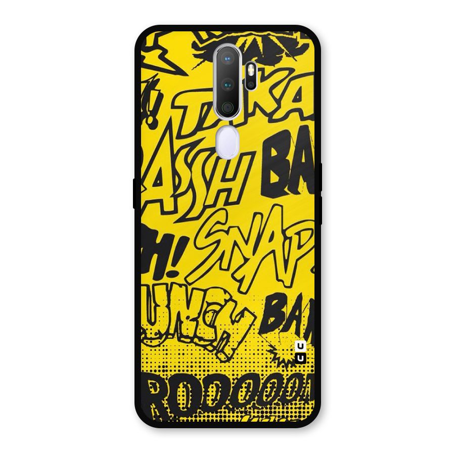 Vroom Snap Metal Back Case for Oppo A9 (2020)