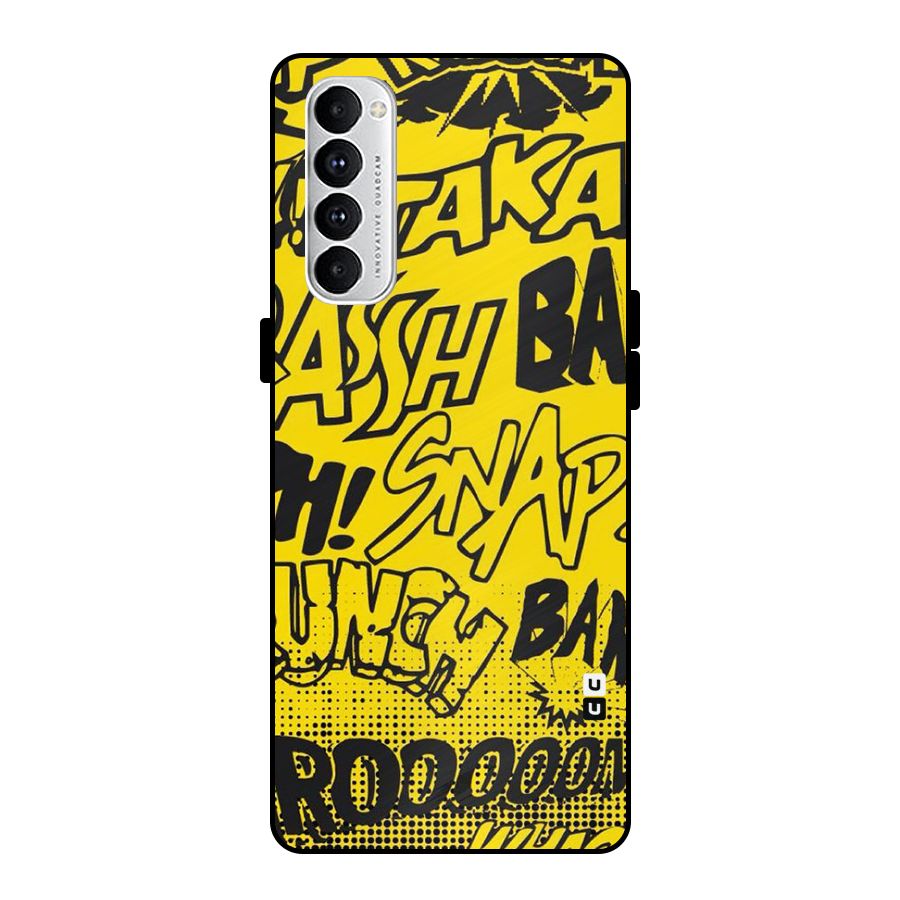 Vroom Snap Metal Back Case for Oppo Reno4 Pro