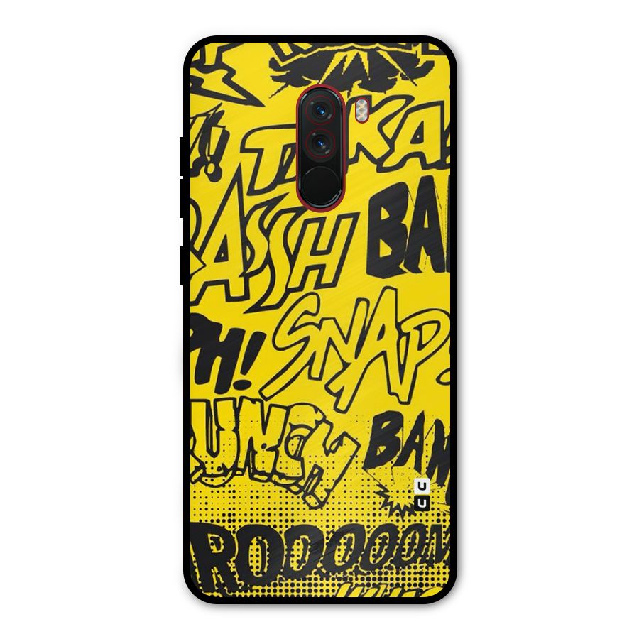 Vroom Snap Metal Back Case for Poco F1