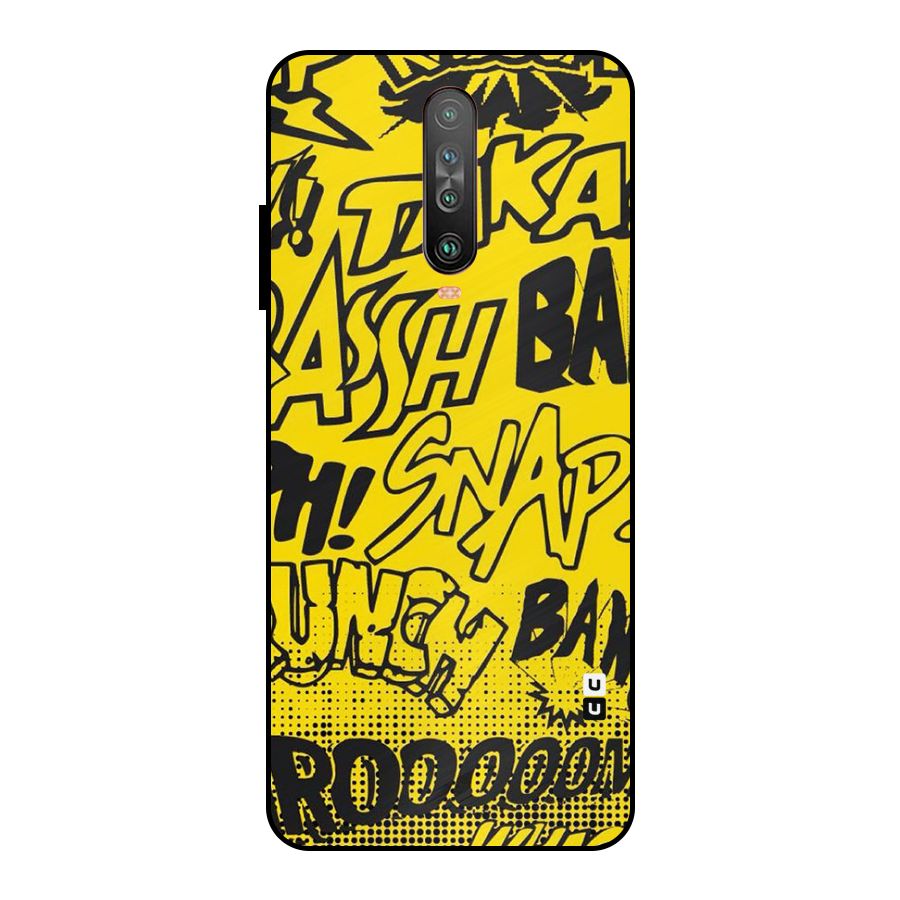 Vroom Snap Metal Back Case for Poco X2