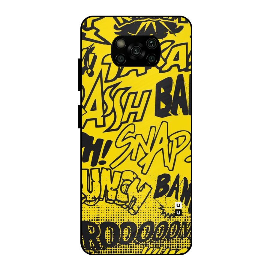 Vroom Snap Metal Back Case for Poco X3