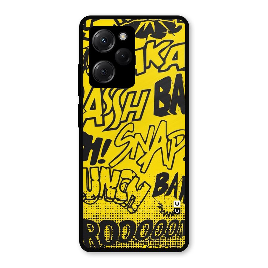 Vroom Snap Metal Back Case for Poco X5 Pro