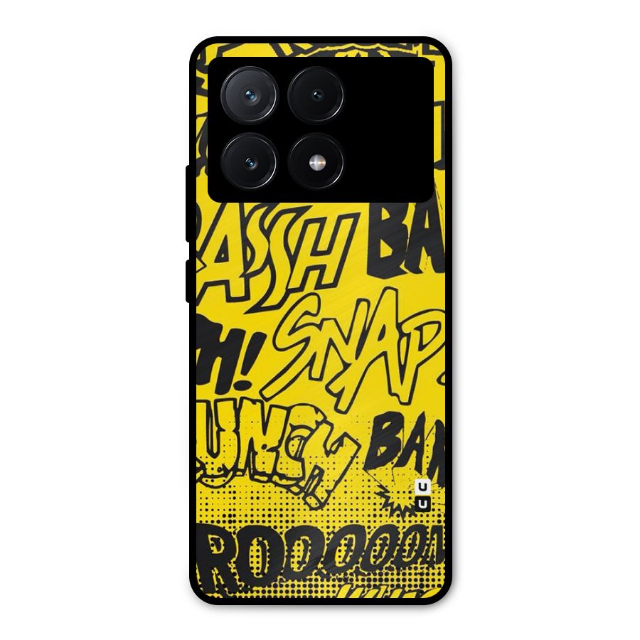 Vroom Snap Metal Back Case for Poco X6 Pro