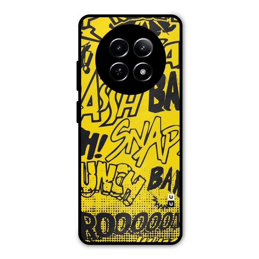 Vroom Snap Metal Back Case for Realme 12 5G