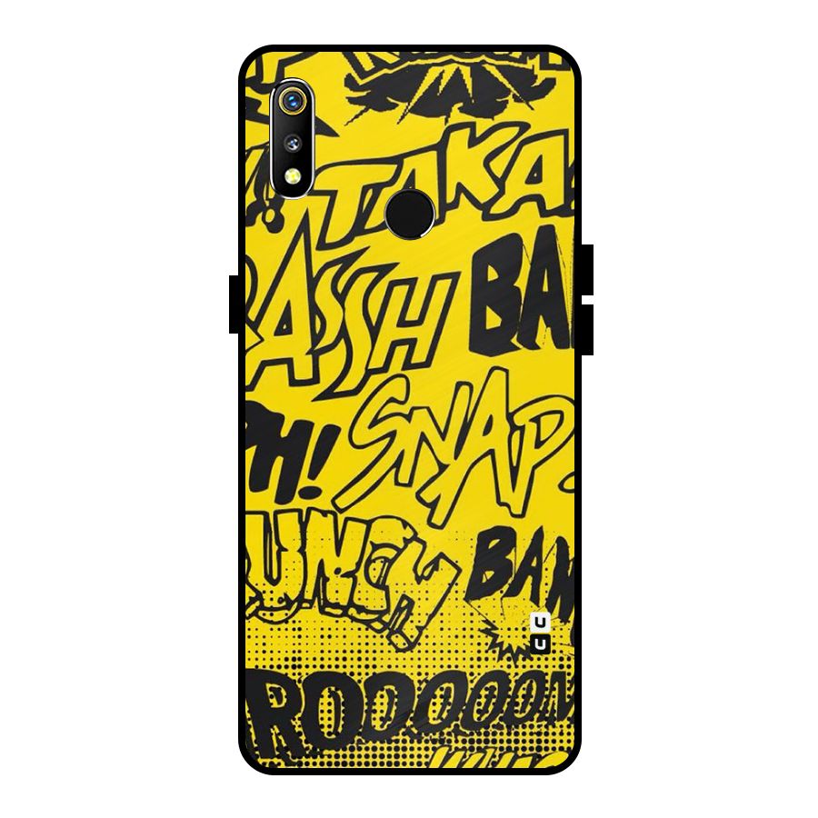 Vroom Snap Metal Back Case for Realme 3i