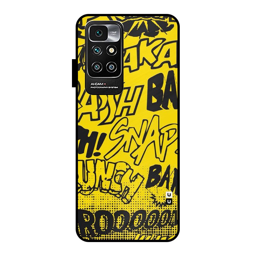 Vroom Snap Metal Back Case for Redmi 10 Prime