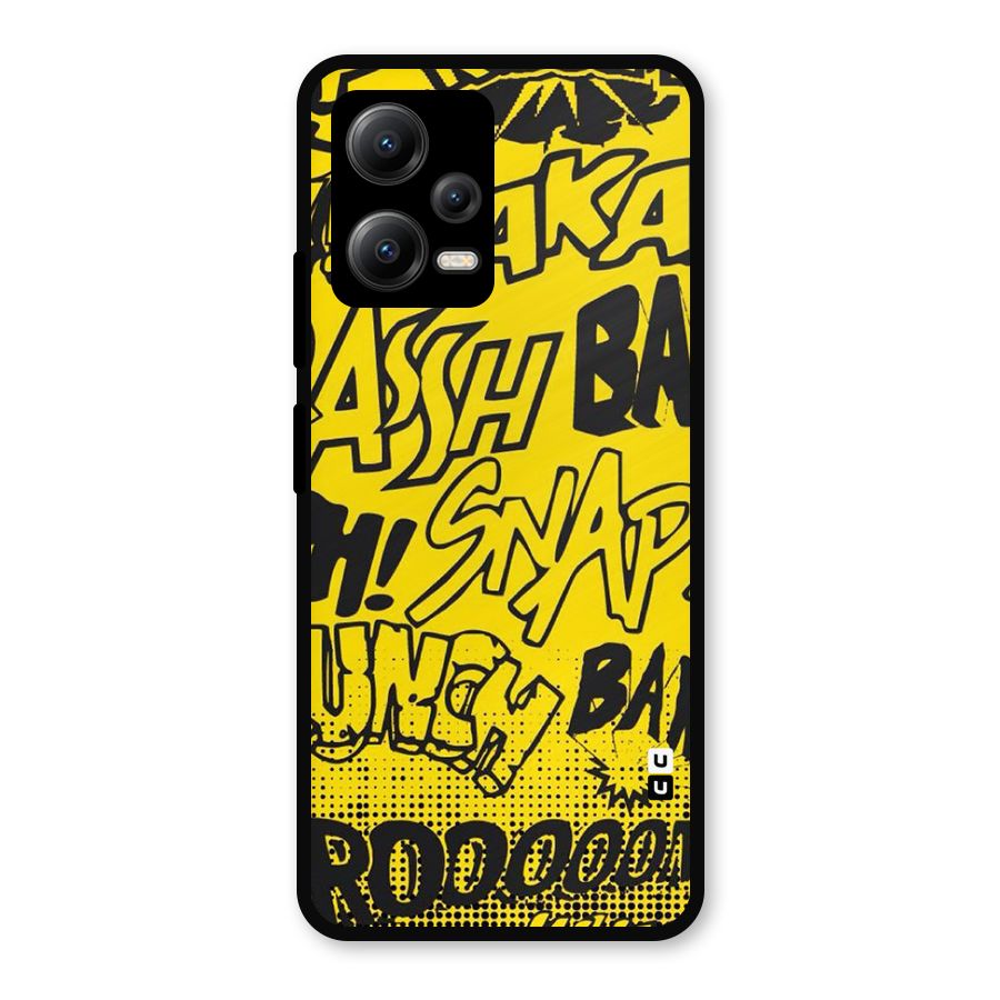 Vroom Snap Metal Back Case for Redmi Note 12 5G