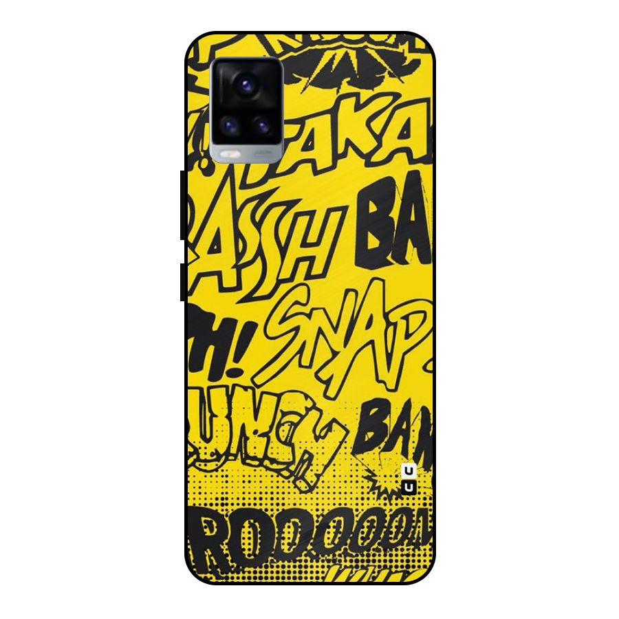 Vroom Snap Metal Back Case for Vivo V20 2021
