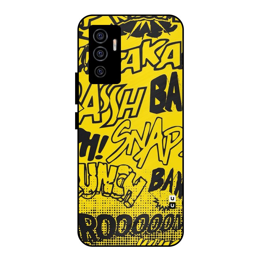 Vroom Snap Metal Back Case for Vivo V23e