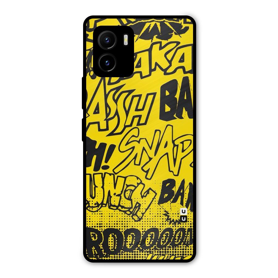 Vroom Snap Metal Back Case for Vivo Y15s