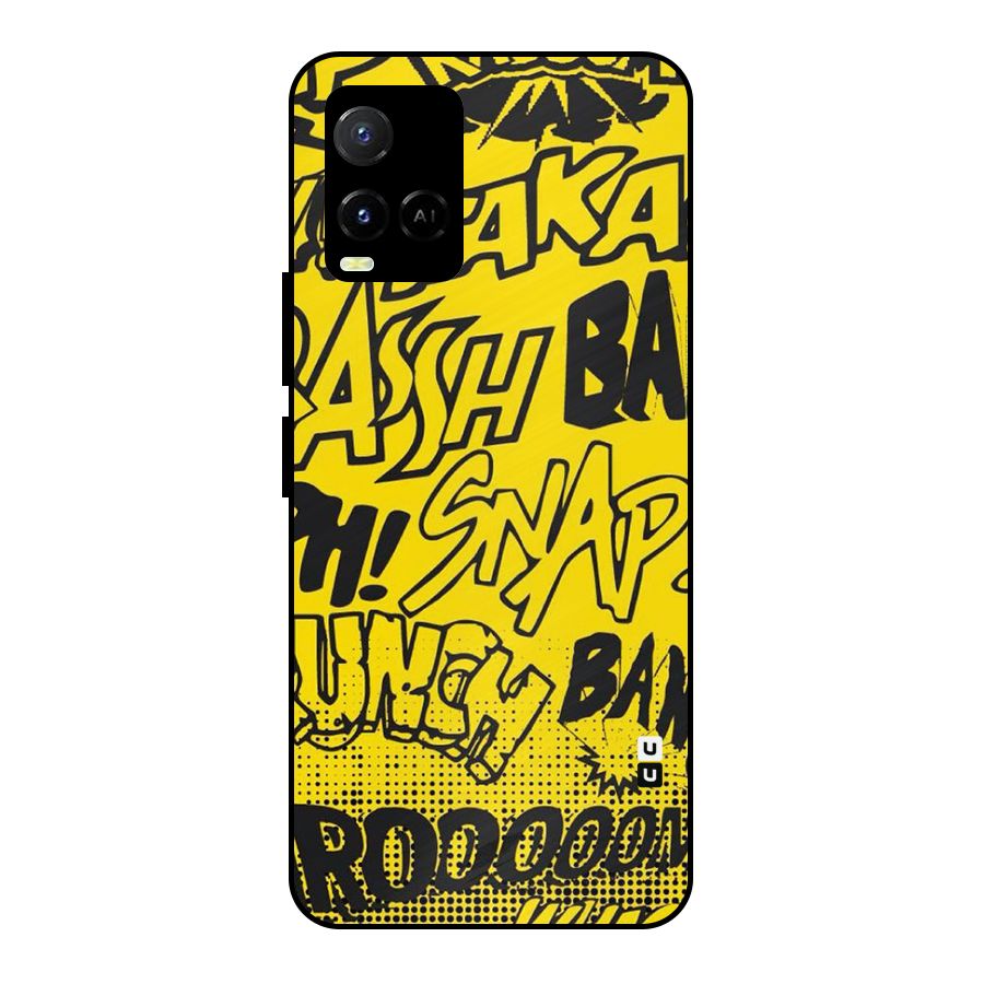 Vroom Snap Metal Back Case for Vivo Y21