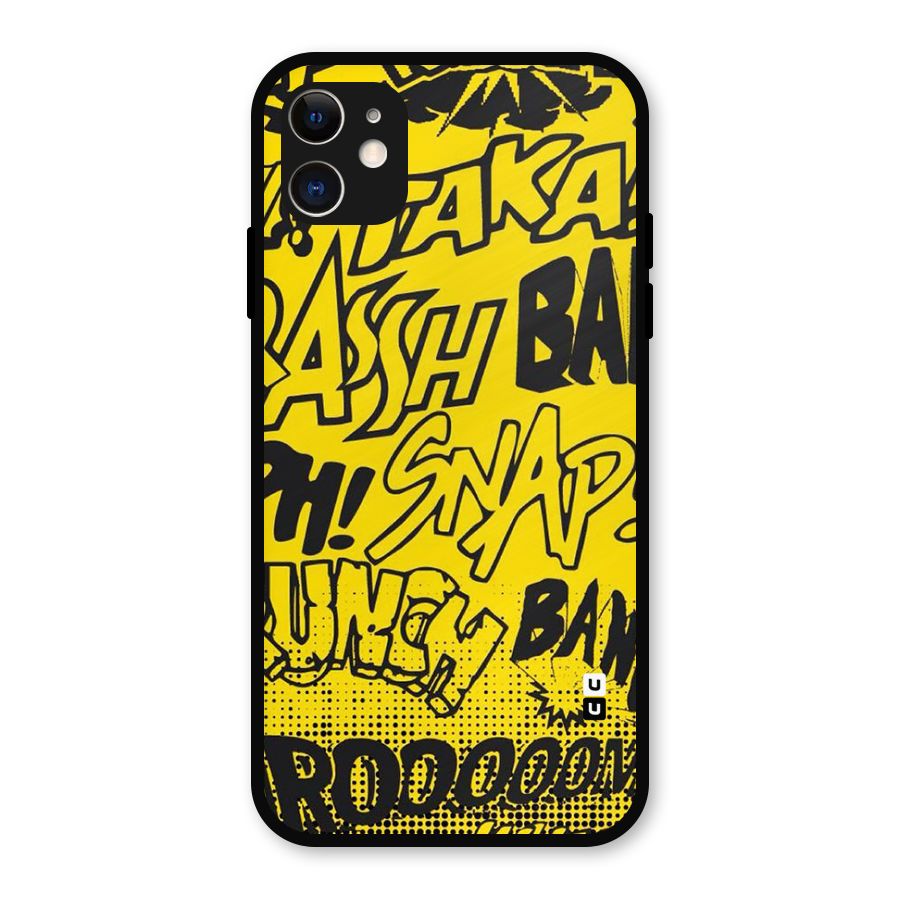 Vroom Snap Metal Back Case for iPhone 11