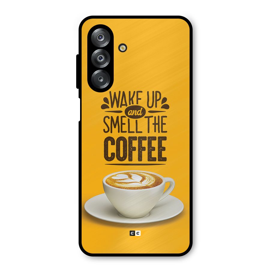 Wake Up Coffee Metal Back Case for Galaxy A26
