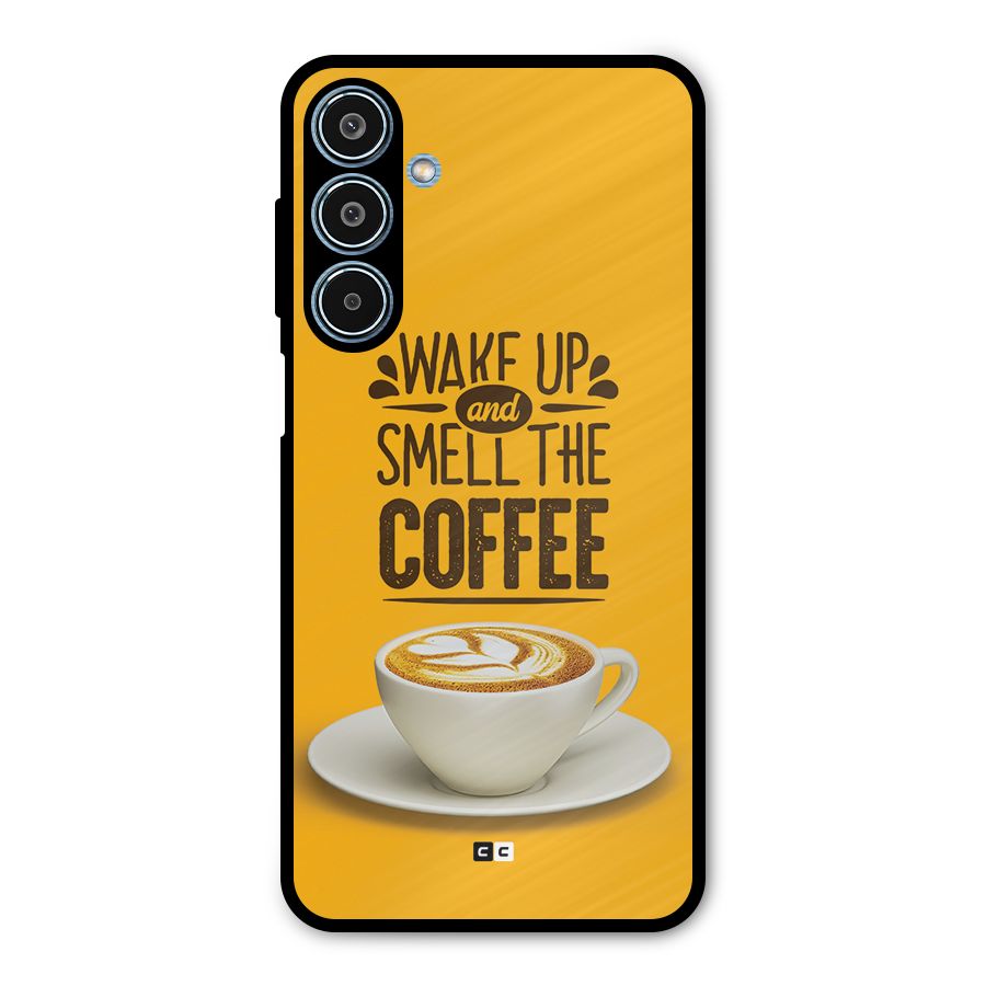 Wake Up Coffee Metal Back Case for Galaxy M35