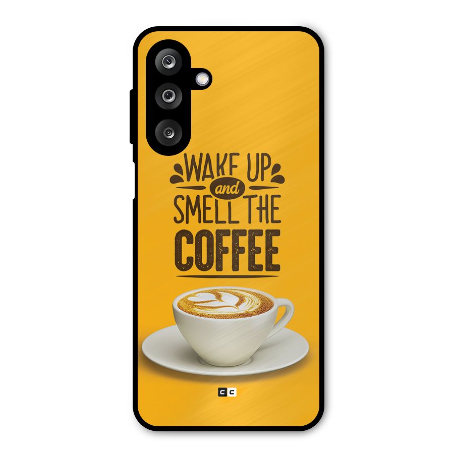 Wake Up Coffee Metal Back Case for Galaxy M36