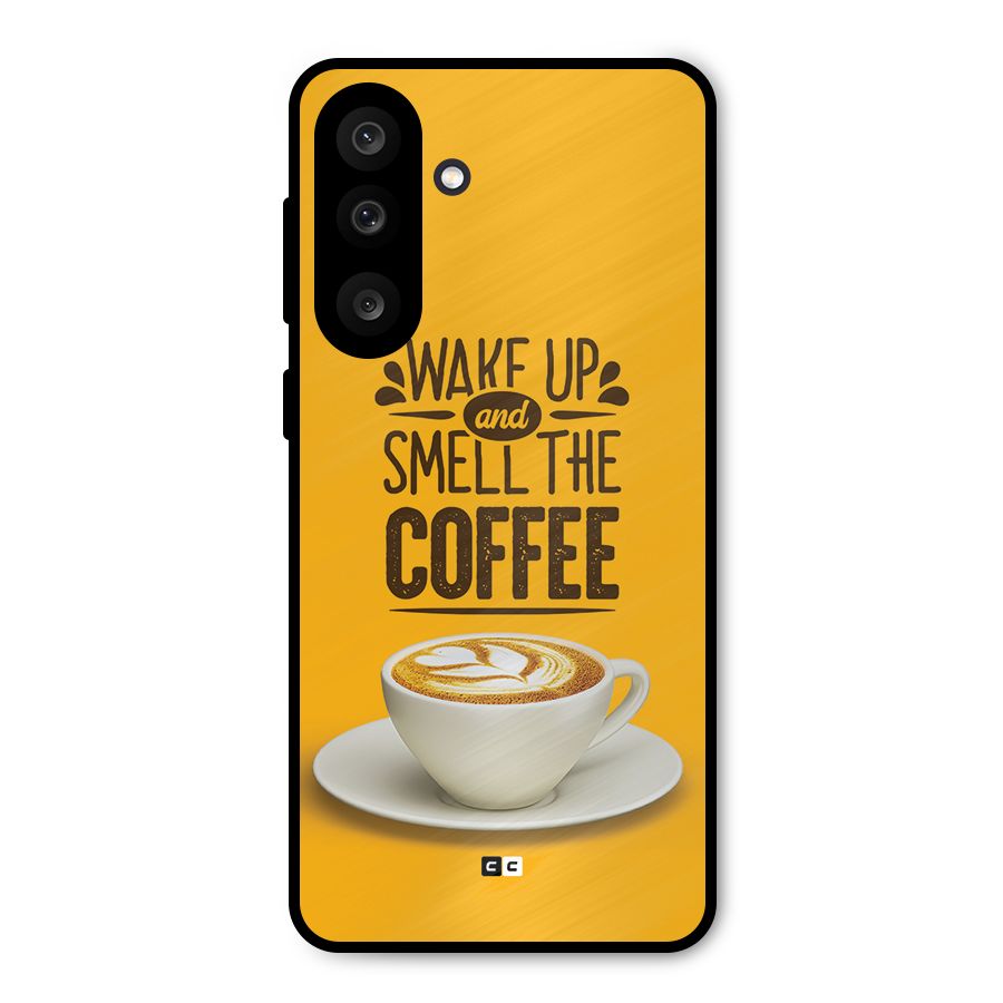 Wake Up Coffee Metal Back Case for Galaxy M56