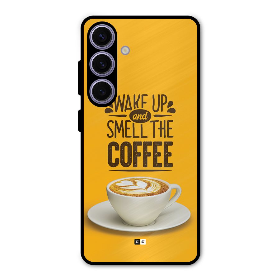 Wake Up Coffee Metal Back Case for Galaxy S24