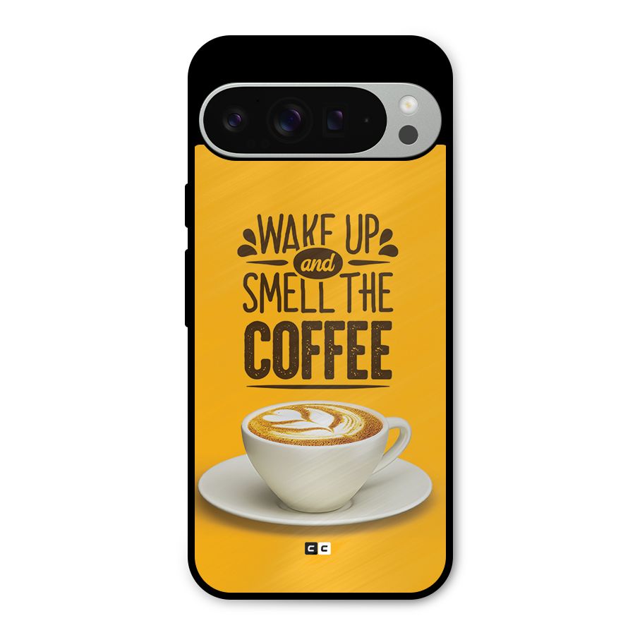 Wake Up Coffee Metal Back Case for Google Pixel 9 Pro XL