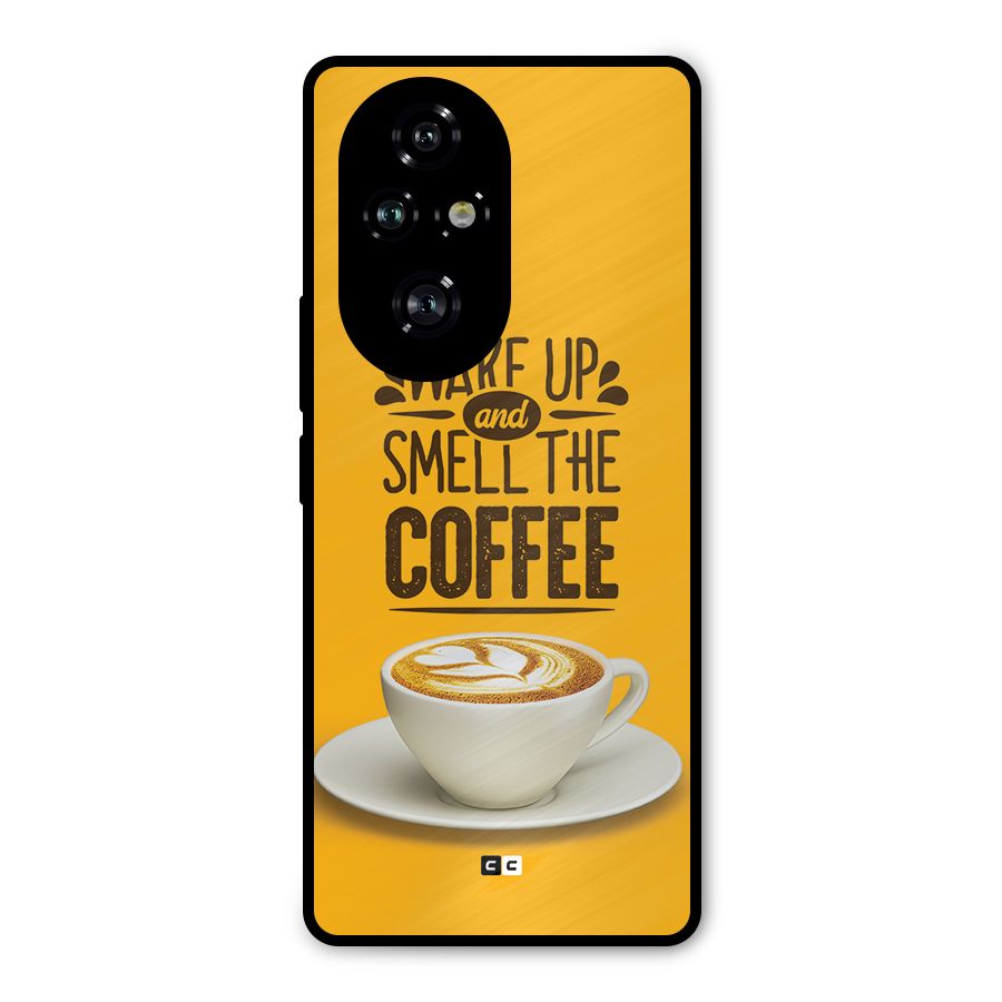 Wake Up Coffee Metal Back Case for Honor 200 Pro