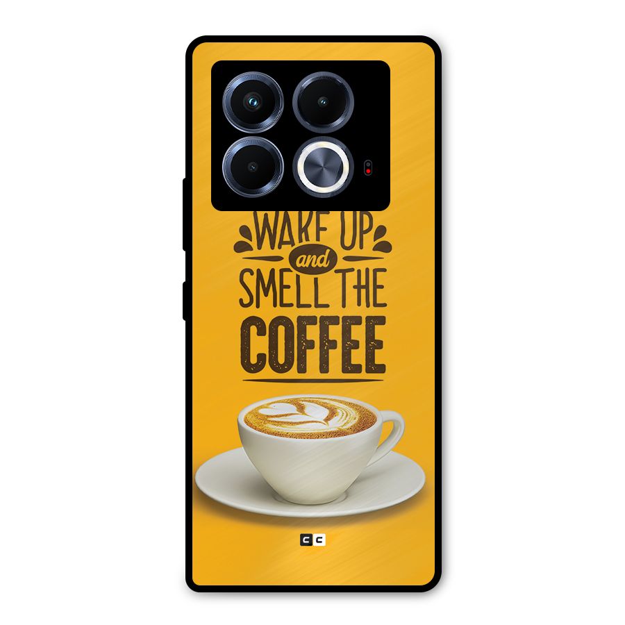 Wake Up Coffee Metal Back Case for Infinix Note 40 5G