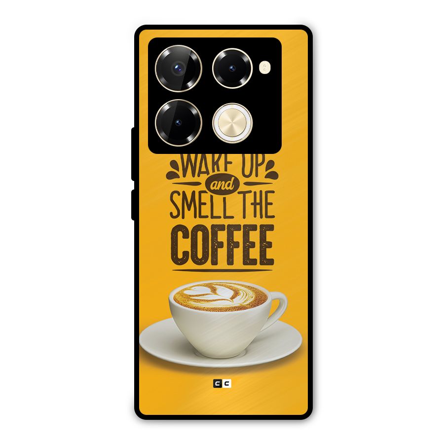 Wake Up Coffee Metal Back Case for Infinix Note 40 Pro Plus