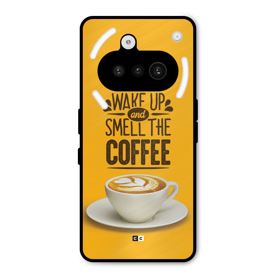 Wake Up Coffee Metal Back Case for Nothing Phone 3a