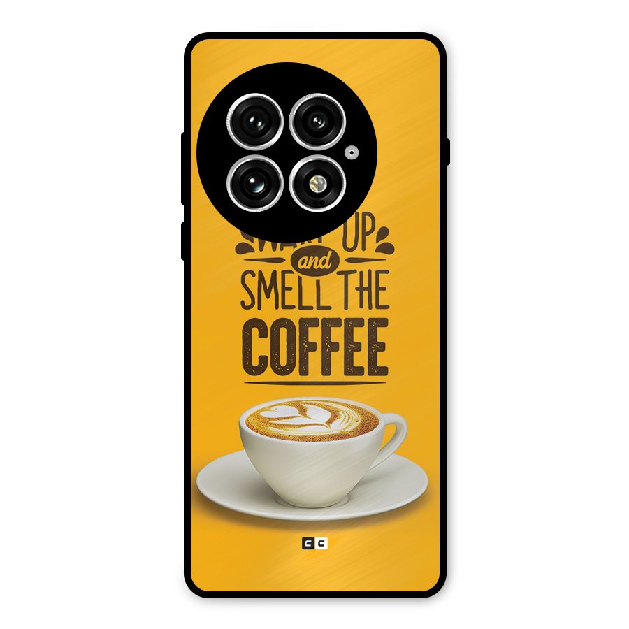 Wake Up Coffee Metal Back Case for OnePlus 13