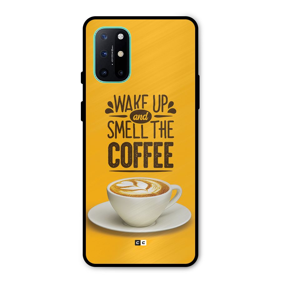 Wake Up Coffee Metal Back Case for OnePlus 8T