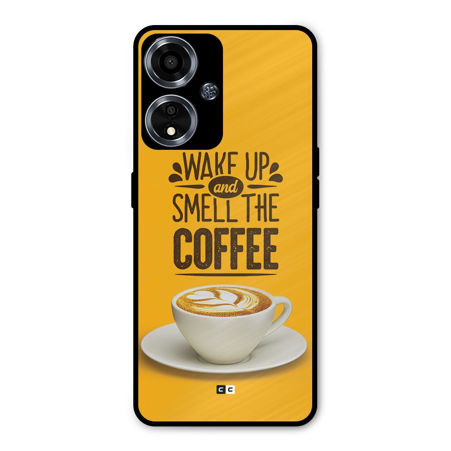 Wake Up Coffee Metal Back Case for Oppo A59