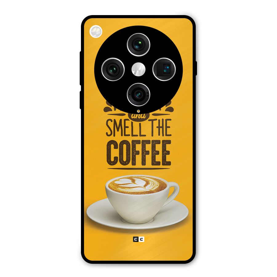 Wake Up Coffee Metal Back Case for Oppo Find X8 Pro