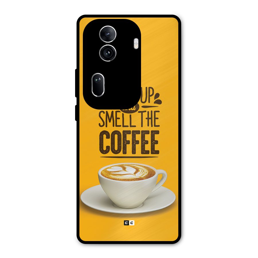 Wake Up Coffee Metal Back Case for Oppo Reno11 Pro 5G