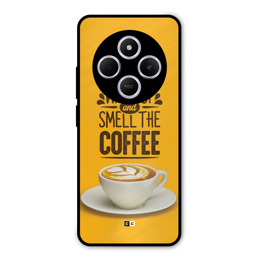 Wake Up Coffee Metal Back Case for Poco C75 5G