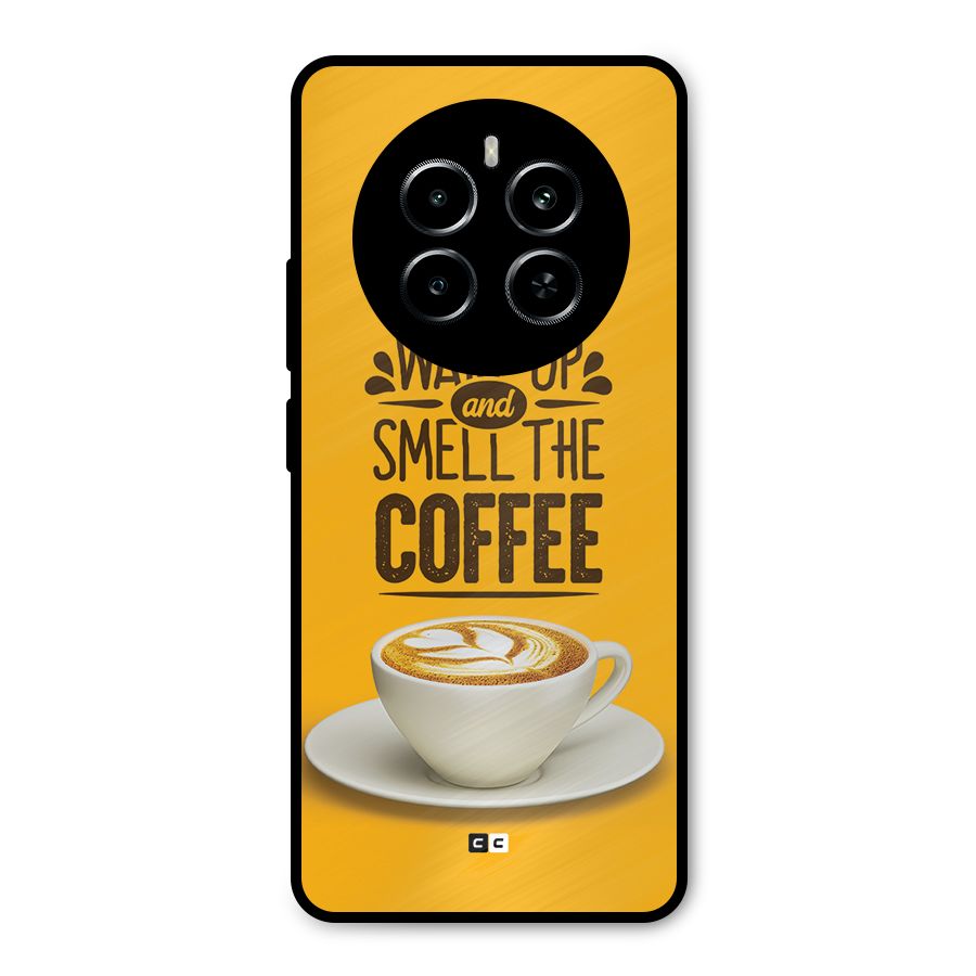Wake Up Coffee Metal Back Case for Realme P1