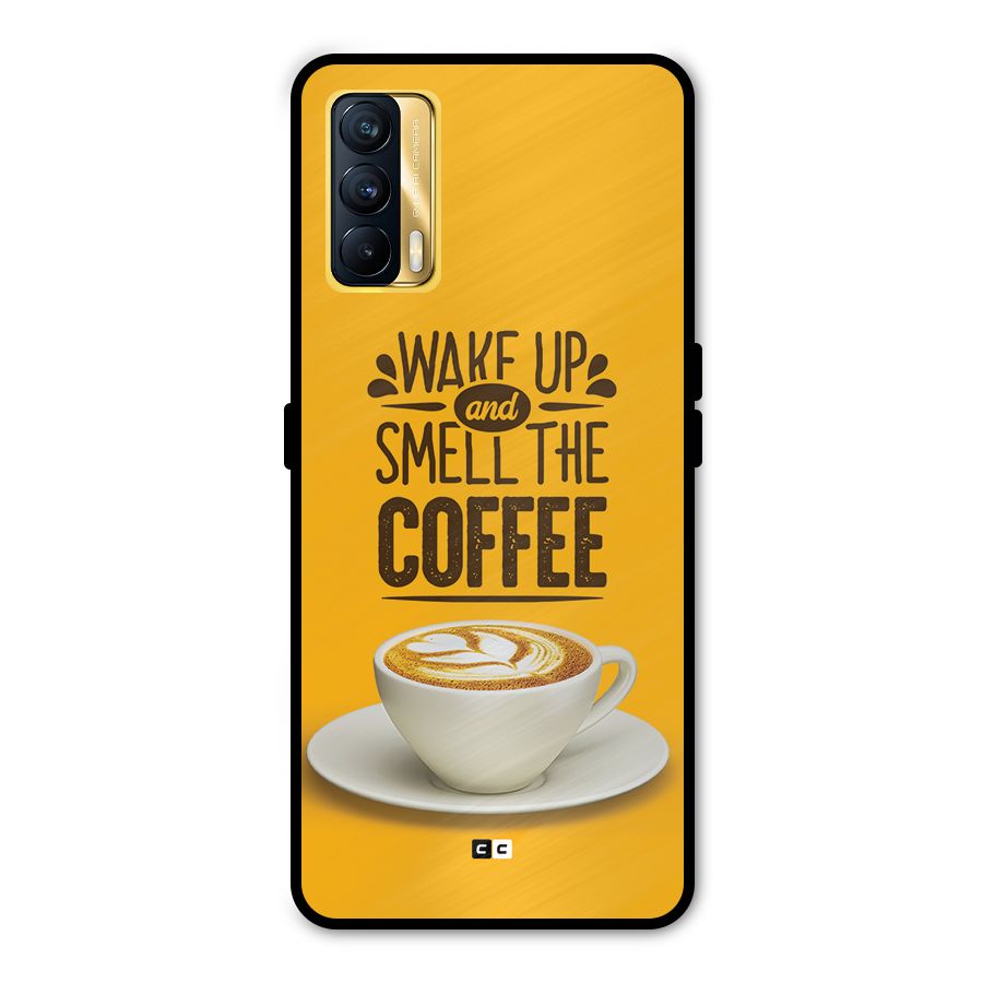 Wake Up Coffee Metal Back Case for Realme X7