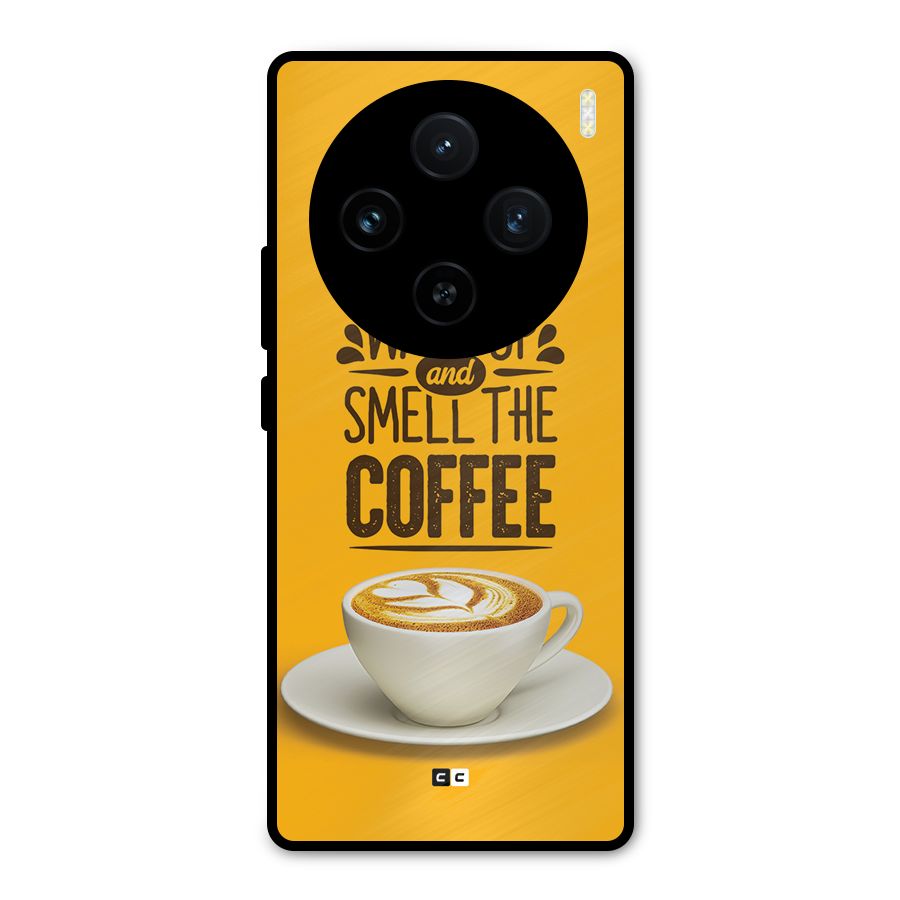 Wake Up Coffee Metal Back Case for Vivo X100