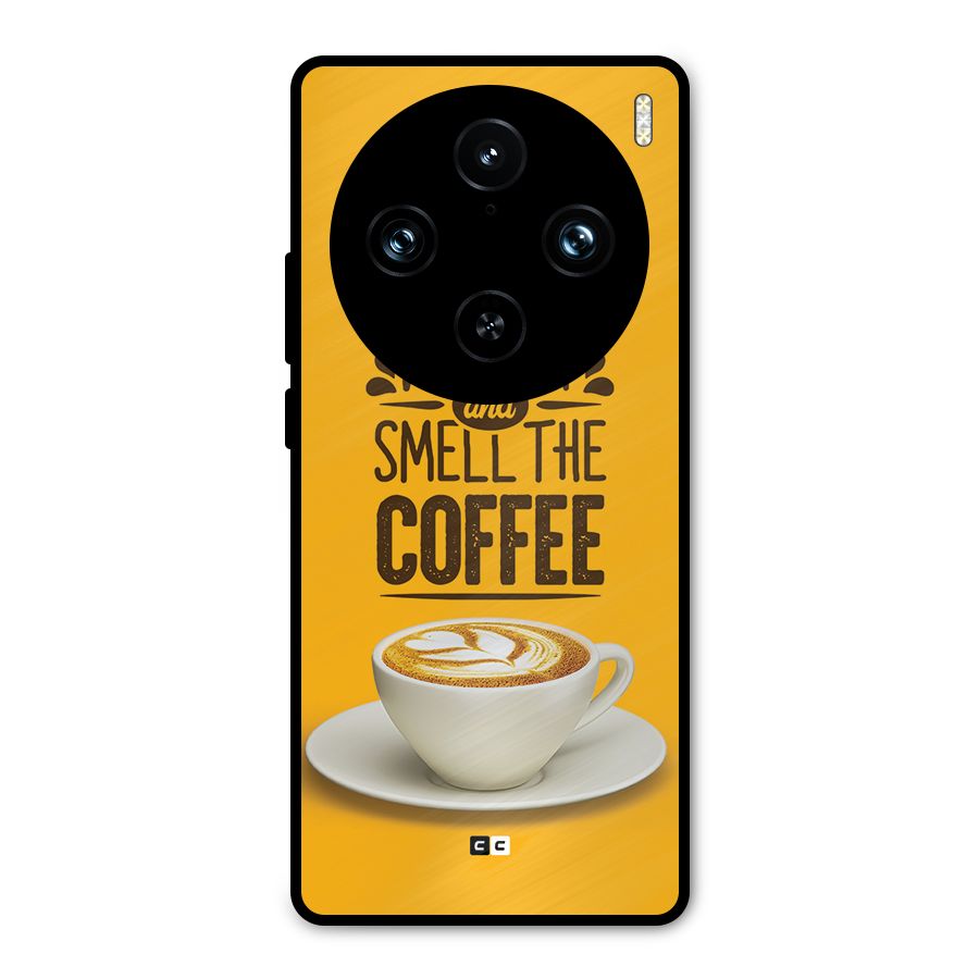 Wake Up Coffee Metal Back Case for Vivo X100 Pro