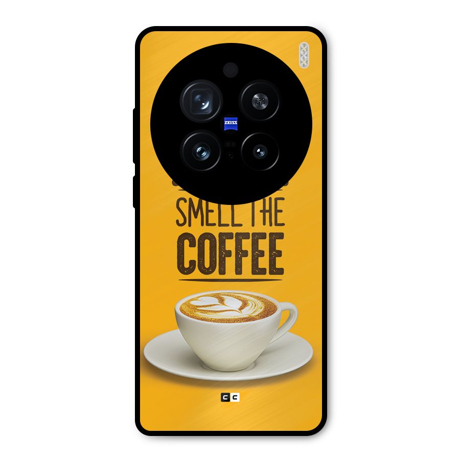 Wake Up Coffee Metal Back Case for Vivo X200 Pro