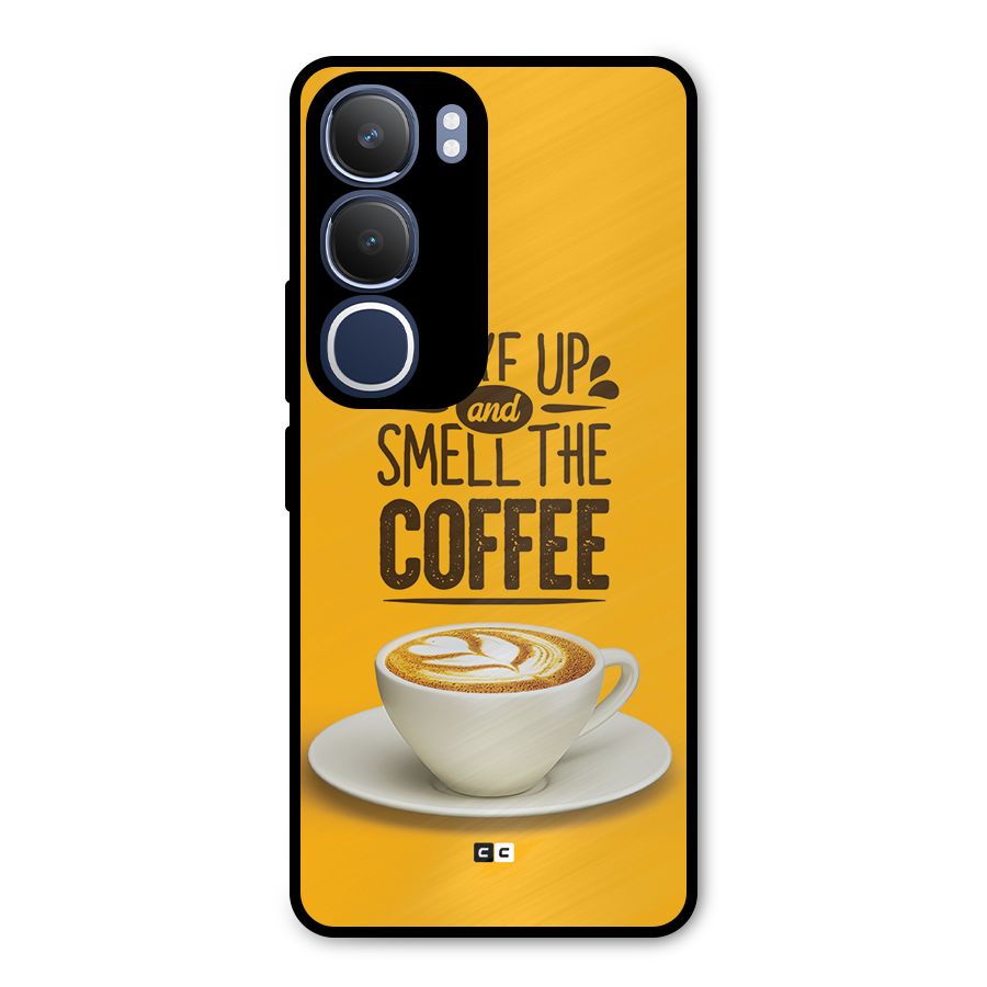 Wake Up Coffee Metal Back Case for Vivo Y29