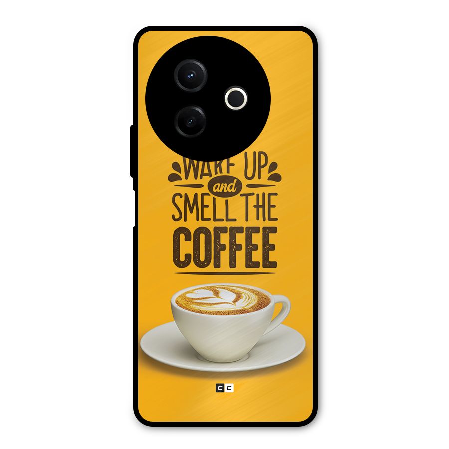 Wake Up Coffee Metal Back Case for Vivo Y39