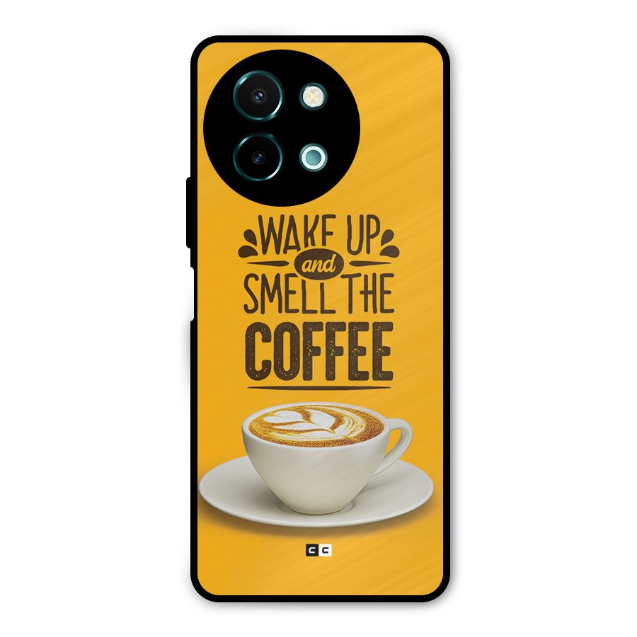 Wake Up Coffee Metal Back Case for Vivo Y58
